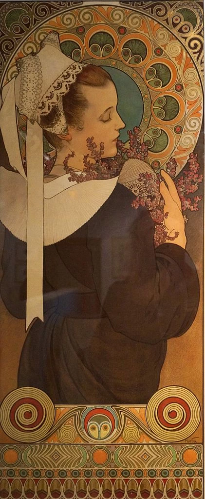 Alfons Mucha - Donna Bretone, per Bleuterie Deschamps al Museo Barrois 1